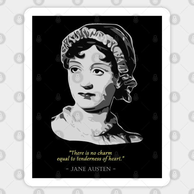 Jane Austen Quote Sticker by Nerd_art